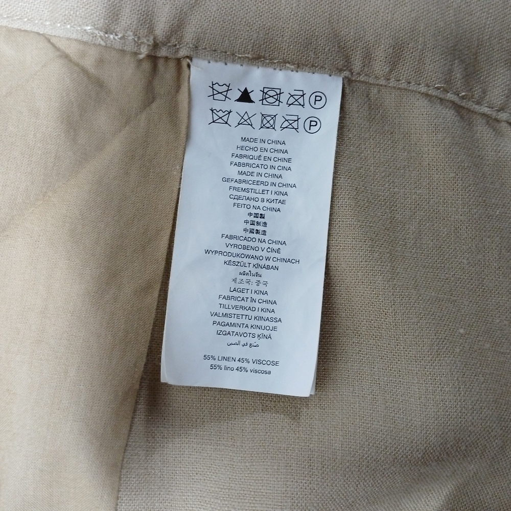 Micheal Kors Linen/ Cotton Wide Leg Jumpsuit. Size M - Picture 12 of 13